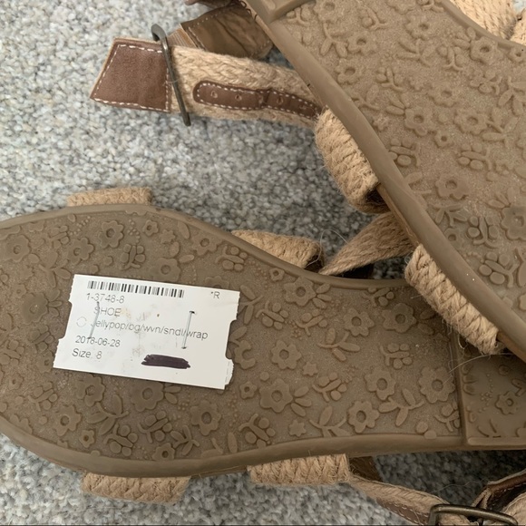 Jelly pop | Burlap strappy sandals - Picture 3 of 4